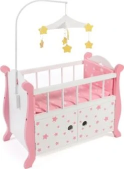 CHIC 2000 Puppenbett Mit Mobile, Stars Pink