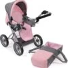 CHIC 2000 Kombi-Puppenwagen LENI, Melange Grau-rosa -Kinder Verkauf 24957764 01