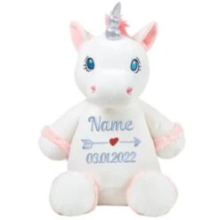 Elefantasie Stofftier Einhorn Bestickt Personalisiert