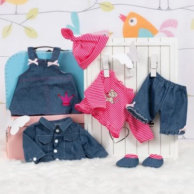 BAYER Puppenkleidung Jeans-Set, 42-46cm 4 BAYER Puppenkleidung Jeans-Set, 42-46cm – Bild 2