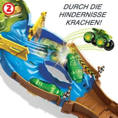 Hot Wheels Monster Trucks Wettkampf Rennstrecke Inkl. 2 Spielzeugautos 7 Hot Wheels Monster Trucks Wettkampf Rennstrecke Inkl. 2 Spielzeugautos – Bild 5