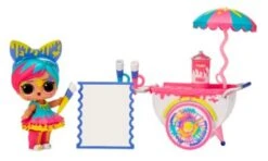 L.O.L. Furniture Playset With Doll - Splatters + Art Cart