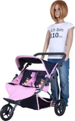 KNORRTOYS.COM Zwillingspuppenwagen Duo - Navy Pink Bear 10 KNORRTOYS.COM Zwillingspuppenwagen Duo - Navy Pink Bear -Kinder Verkauf 26106739 03
