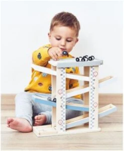 Mamabrum Autorennbahn Holz Mit 4 Fahrzeuge Auto Rennbahn Kinderspielzeug -Kinder Verkauf 26336287 05