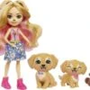 Enchantimals Familien-Spielset, Gerika Golden Retriever Puppe (ca. 15 Cm) Mit 3 Tierfiguren -Kinder Verkauf 26406532 01