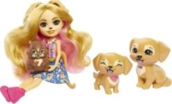 Enchantimals Familien-Spielset, Gerika Golden Retriever Puppe (ca. 15 Cm) Mit 3 Tierfiguren -Kinder Verkauf 26406532 05