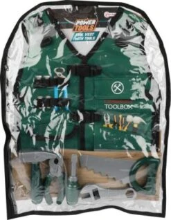 Toi Toys Toi-Toys POWER TOOLS Verkleidungsset-Zimmermann Mit Zubehör + Weste -Kinder Verkauf 26462229 05