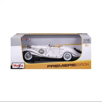 Maisto Modellauto Mercedes 500K Typ Specialroadster 1936 (weiß, Maßstab 1:18) 7 Maisto Modellauto Mercedes 500K Typ Specialroadster 1936 (weiß, Maßstab 1:18) – Bild 6