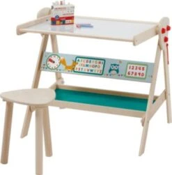 Roba Tafel & Kinder-Sitz-Set, Kindertafel Wandelbar Zu Tisch-Stuhl-Set, Schreibtafel, Holz Natur -Kinder Verkauf 27131517 04