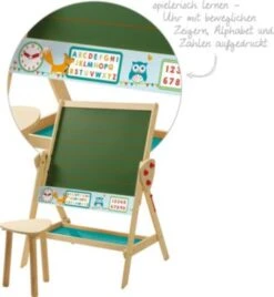 Roba Tafel & Kinder-Sitz-Set, Kindertafel Wandelbar Zu Tisch-Stuhl-Set, Schreibtafel, Holz Natur -Kinder Verkauf 27131517 05