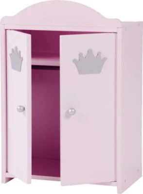 Roba Puppenkleiderschrank Prinzessin Sophie Inkl. Kleiderstange Und Boden, 2-türig, Rosa Lackiert 5 Roba Puppenkleiderschrank Prinzessin Sophie Inkl. Kleiderstange Und Boden, 2-türig, Rosa Lackiert – Bild 3