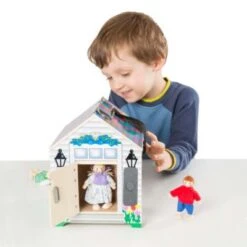 Melissa & Doug Türklingelhaus Puppenhaus Aus Holz Mit Türklingelgeräuschen -Kinder Verkauf 27215046 03