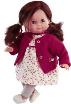 Schildkröt Puppe Schlummerle Gr. 32 Cm (kämmbare Braune Haare, Blaue Schlafaugen, Baby Puppe Inkl. Kleidung Im Hagebutten-Look)