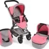 CHIC 2000 Kombi-Puppenwagen FIDES 3 In 1, Melange Pink