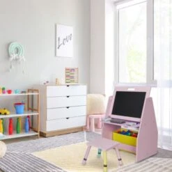 Relaxdays Kinderregal Mit Tafel -Kinder Verkauf 27419092 02