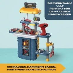 Coemo Kinder Werkbank Ulli - Werkzeugbank Kinder Mit Werkzeug Und Bauteilen - Schrauben, Sägen, Hämmern 9 Coemo Kinder Werkbank Ulli - Werkzeugbank Kinder Mit Werkzeug Und Bauteilen - Schrauben, Sägen, Hämmern -Kinder Verkauf 27450801 02