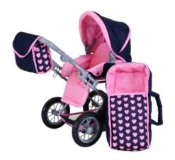 KNORR Toys Puppenwagen Ruby - "Pink Hearts" -Kinder Verkauf 28421413 04