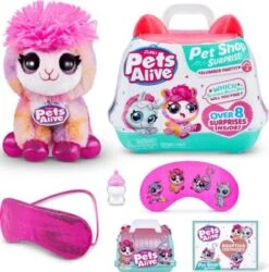 ZURU Pets Alive - Pet Shop Surprise Spielset Tierhandlung Serie 2 Lama Pyjamaparty