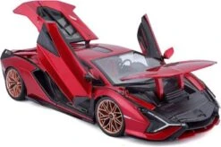 Bburago Modellauto Lamborghini Sian FKP 37 (metallic Rot, Maßstab 1:18) -Kinder Verkauf 28928286 05