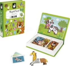 Janod J02723 Animals Magnetibook, Mehrfarbig