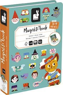 Janod J02588 Magneti'Book Märchen-Magnetisches Lernspiel Mit 40 Teilen-Entwicklung Von Feinmotorik Und Fantasie-Ab 3 Jahren