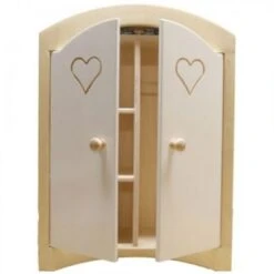 Van Dijk Toys Poppenkledingkast Wit