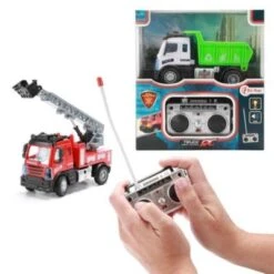 Toi Toys Toi-Toys Mini Müllwagen Oder Feuerwehrauto Mit Fernsteuerung