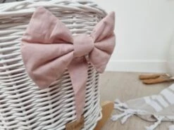 TinaForKids Puppenwiege Aus Weiden Mit Bettwäscheset, Puppenbett Weiß/Rosa -Kinder Verkauf 29721283 05