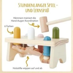 Elefantasie Hammerbank Mit Name Graviert Holz Werkbank -Kinder Verkauf 29942645 04