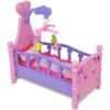 Syntek Spielzeugpuppenbett Für Kinder/Kinderspielzimmer Rosa + Lila