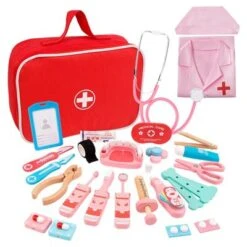 Brighten Spielhaus Aus Holz Arzt Spielzeug