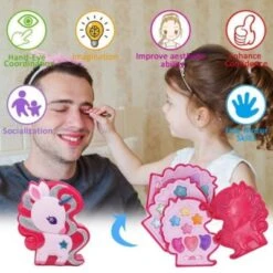 Enbaoxin DIY-Make-up Für Kinder Einhorn Dressing Box Kinder Meerjungfrau Prinzessin Make-up-Geschenk-Set -Kinder Verkauf 30180809 03