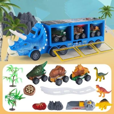 Syntek Dinosaurier Transport Spielzeug Für Kinder Dino Container Lagerung Auto Modell Beleuchtung Musik 3 Syntek Dinosaurier Transport Spielzeug Für Kinder Dino Container Lagerung Auto Modell Beleuchtung Musik