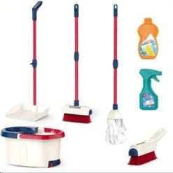 Enbaoxin Simulation Staubsauger Spielzeug Für Kinder Kinder Sweeper Reinigungswerkzeug-Set