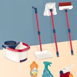 Enbaoxin Simulation Staubsauger Spielzeug Für Kinder Kinder Sweeper Reinigungswerkzeug-Set -Kinder Verkauf 30348065 05