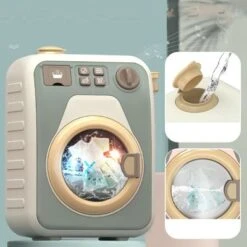 Enbaoxin Kinderwaschmaschine Pretend Drehbare Waschmaschine Haushalts Appliance Wäsche Simulation Spielzeug Set -Kinder Verkauf 30348072 04