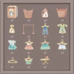 Enbaoxin Kinderwaschmaschine Pretend Drehbare Waschmaschine Haushalts Appliance Wäsche Simulation Spielzeug Set -Kinder Verkauf 30348072 06