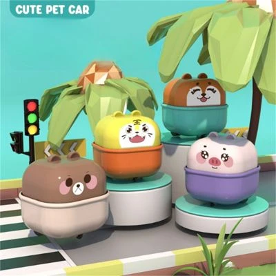 Syntek Pädagogisches Spielzeugauto Für Kinder Cartoon Tier Spaß Presse Auto Eltern-Kind Interaktives Kinderspielzeug 4 Syntek Pädagogisches Spielzeugauto Für Kinder Cartoon Tier Spaß Presse Auto Eltern-Kind Interaktives Kinderspielzeug – Bild 2