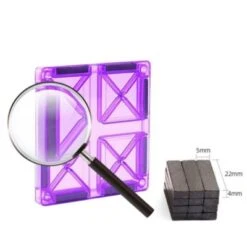 Decome Magnetfolie Transparente Farbige Magnetschienenblöcke 12 Decome Magnetfolie Transparente Farbige Magnetschienenblöcke -Kinder Verkauf 30520041 05