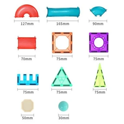Decome Kinderspielzeug Magnetische Stückblöcke Für Rohre 4 Decome Kinderspielzeug Magnetische Stückblöcke Für Rohre – Bild 2
