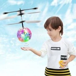SHAOKE RC Fliegender Ball Mit LED Licht, Helikopter Mit Handsensor Infrarot Mini Hubschrauber Kinder Fliegendes Spielzeug Für Indoor Und Outdoor Spiele Ferngesteuerte Hubschrauber -Kinder Verkauf 30596438 06
