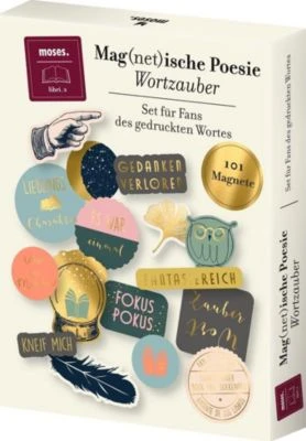 Moses. Verlag Magnetset Magnetische Poesie Wortzauber, 101-tlg. 3 Moses. Verlag Magnetset Magnetische Poesie Wortzauber, 101-tlg.