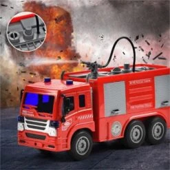 Debuy Elektrisches Feuerwehrauto Spielzeugauto Simulation Ferngesteuertes Auto Kinderspielzeugset -Kinder Verkauf 30666378 03