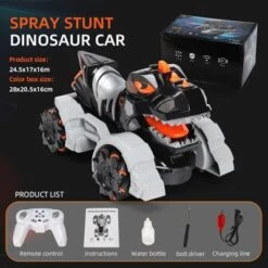 Epik Drift Spray Dinosaurier Rennwagen Für Kinder Ferngesteuerte Autos Mit Musik-Licht 2.4G Fernsteuerung Elektrisches Spielzeugauto Für Kinder