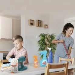 Decome Haushaltsreinigung Spielet Mit Einem Elektrostaubsauger Und Anderem Zubehör Inklusive - Tolles Geschenk Für Kinder (Mehrfarbig) Reinigungsspielzeug Für Den Haushalt -Kinder Verkauf 30724613 05