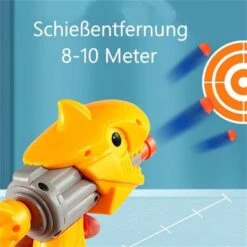 Enbaoxin Dinosaurier Kleine Pistole Schwamm Weiches Hüpfspielzeug Drei-Loch Soft Bullet Gun Kinderspielzeug -Kinder Verkauf 30789750 05