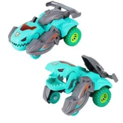 Syntek Dinosauriermodell-Spielzeugauto Für Kinder Trägheitsverformungs-Mecha-Wagenmodell-Dinosaurierspielzeug Für Jungen