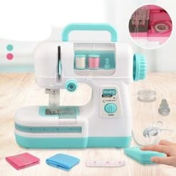 Syntek Elektrische Nähmaschine Kinderkleingeräte Spielzeug Kinderspielhaus Elektrische Nähmaschine Spielzeugset -Kinder Verkauf 30819925 03