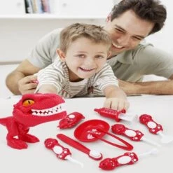 Enbaoxin Simulation Cartoon Dinosaurier Zähne Set Kinder Zahnarzt Werkzeuge Spielzeug -Kinder Verkauf 30880470 03