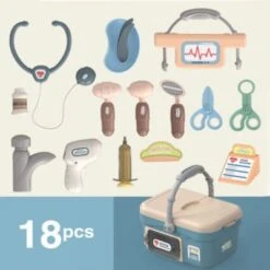 Enbaoxin Kindersimulation Stethoskop Tragbare Medizinische Kit Spielzeug Multifunktionaler Sanitätskasten Kinderspielzeug -Kinder Verkauf 30925818 02